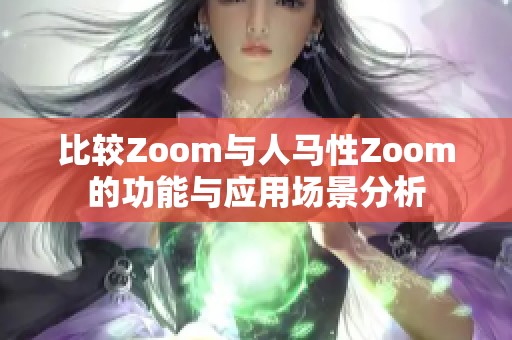 比较Zoom与人马性Zoom的功能与应用场景分析