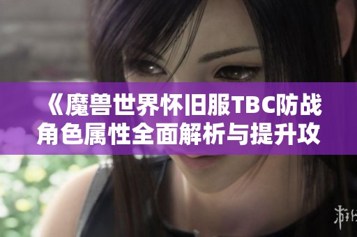 《魔兽世界怀旧服TBC防战角色属性全面解析与提升攻略》