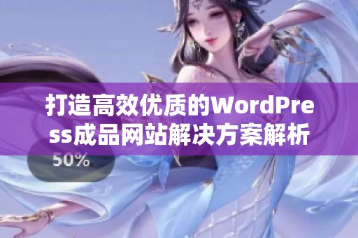 打造高效优质的WordPress成品网站解决方案解析